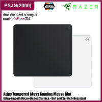 Razer Atlas Premium Tempered Glass Mat : Ultra-Smooth Micro-Etched Surface - Dirt and Scratch-Resistant - Anti-Slip Base แผ่นรองเม้าส์เล่นเกมส์