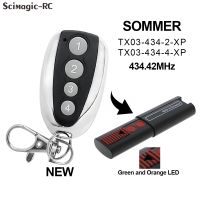 2023 latest SOMMER APERTO รีโมทคอนโทรล TX03-434-4 XP Garage Command 434.42MHz เครื่องส่งสัญญาณมือถือ