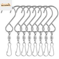 DJRGS 10ชิ้นหมุนแกว่ง360องศาตะขอเหล็กสเตนเลส S-Type S Hooks เครื่องมืองานปาร์ตี้แขวนบ้าน