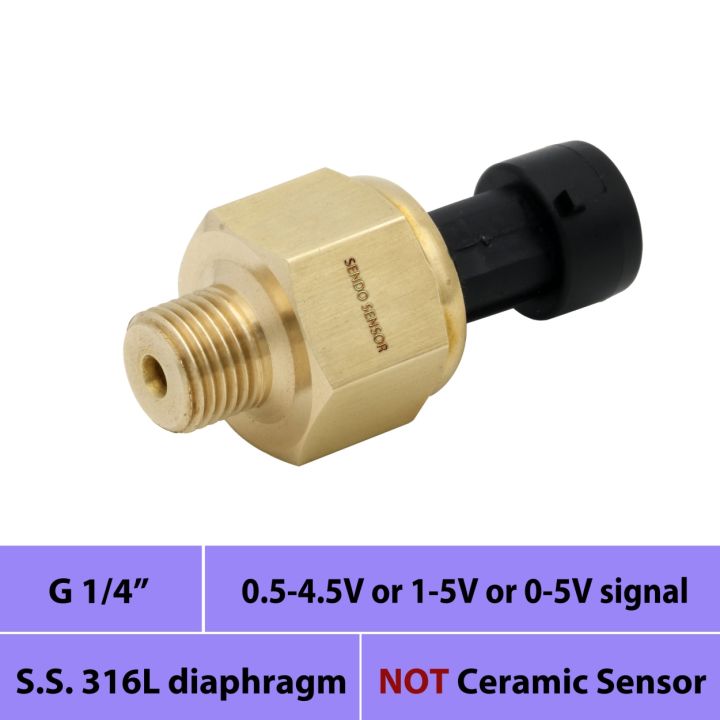 g1-4-thread-0-5-4-5v-1-5v-0-5voil-pressure-transducer-10-12-16bar-gauge-30-50psi-75-100-150-psi-0-1-mpa-brass-air