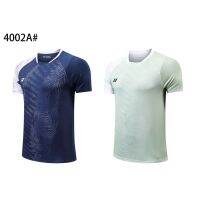 เสื้อแบดมินตันกีฬาแขนกางเกงฝึกระบายอากาศเสื้อ4002สำหรับแข่งขัน,เสื้อแห้งเร็วสำหรับผู้ชายใหม่2023