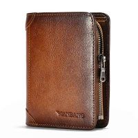 Manbang HOT Genuine Leather Men Wallet Small Mini Card Holder Male Wallet Pocket Retro Purse Wallet For Men High Quality