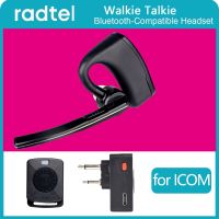 Walkie Talkie Bluetooth-Compatible Headset Handsfree PTT Earpiece For I COM IC-V82 IC-V85 IC-F3000 F3001 F3002 F3003 F3011 F4011