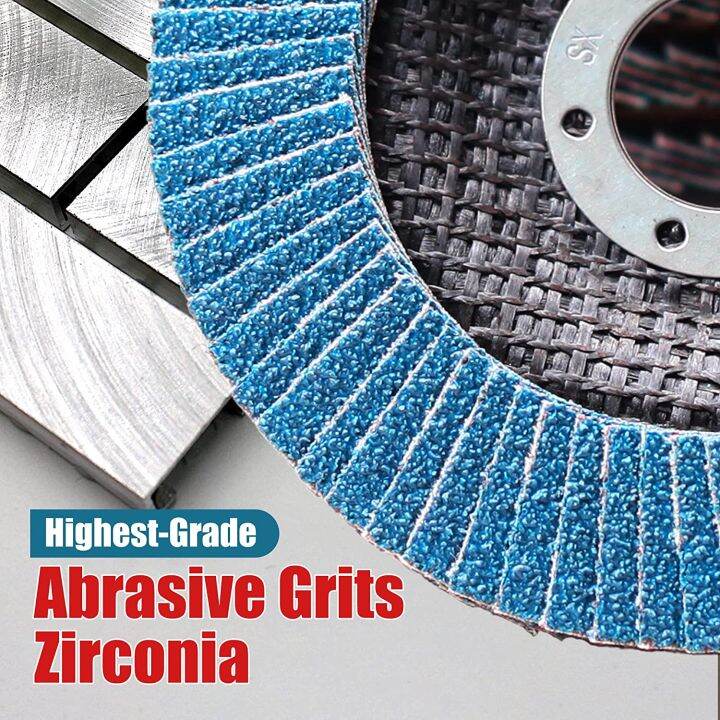 ezarc-10pcs-flap-discs-diameter-125-mm-x-22-2-mm-pack-of-10-blue-flap-discs-grit-80-or-40-for-stainless-steel-metal-and-wood