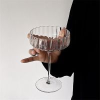 【CW】┇✎♚  Colored Glass Cocktail Flutes Milkshake Dessert Cup Wine Goblet