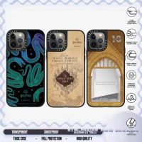 Side Print Fashion Magic Academy CASETiFY Mirror Phone Case compatible for iPhone 14 13 12 11 Pro Max X XS MAX XR Case Shockproof Protective Acrylic Hard Cover