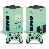 เคสมือถือลายอนิเมะ BMO Xbox สติ๊กเกอร์สกิน X สกิน1คอนโซลและ2ผิวตัวควบคุมไวนิลสติ๊กเกอร์สกิน XboxseriesX