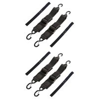 4-Pack Boat Trailer Transom Tie-Down Straps,2in X 4Ft Adjustable Transom Straps with Quick Release Buckle