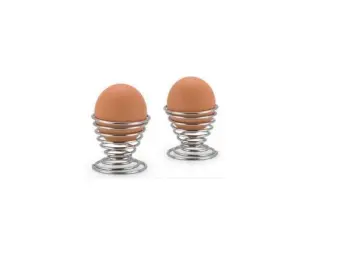 1pc Silver Egg Cup Stainless Steel Egg Holder, Soft Boiled & Hard