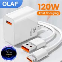 สายชาร์จแบตเครื่องชาร์จ USB Olaf 120W,อะแดปเตอร์ชาร์จเร็วไฟฟ้าชนิด6A Xiaomi Samsung สายเคเบิ้ล Type C สำหรับ Huawei ชาร์จเร็ว3.0ที่ชาร์จ USB C Cord