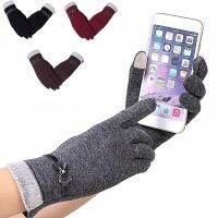 Feng Qi shop1 Pair Touch Screen Luva Female Gloves Winter for Fitness Women Guantes Mujer Phone Touch Screen Outdoor Wrist Mittens Heated Gloves