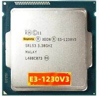 Xeon E3 V3 E3-1230 V3 1230V3 E3 3.3 GHz ใช้เครื่องประมวลผลซีพียูสี่แกนขนาด8ม. 80วัตต์ LGA 1150