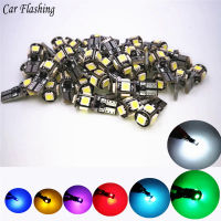 [2] รถ Flahsing 20PCS Super Bright W5W 194 168 5 SMD DC 12V Wedge โคมไฟที่จอดรถโคมไฟ T10 5050 Canbus ข้อผิดพลาดฟรีไฟภายในรถ [2]