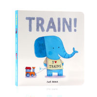 Judi abbhot, author of the original picture book of train English, childrens English Enlightenment cognition, indestructible cardboard book, picture story book, vehicle cognition, parent-child interaction