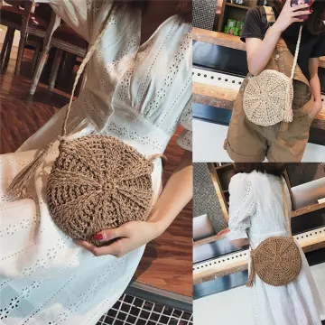 Bucket rattan bag made in the philippines Womens Fashion Bags  Wallets  Crossbody Bags on Carousell