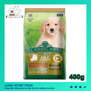 THỨC ĂN DẠNG HẠT CHO CHÓ CON Classic Pets Puppy Hương vị sữa Túi 400g Xuất