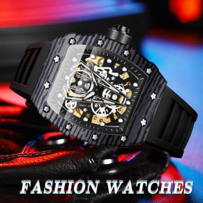【Hot Sale】 mens mechanical watch fully automatic high-end fashion domineering hollow large dial luminous tourbillon