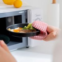 【CW】 1Pc Barbecue Silicone Resistant Gloves Insulation Non Stick Anti-slip Pot Bowel Holder Clip Baking Oven Mitts