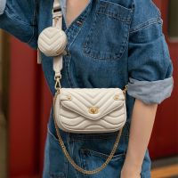 Small PU Leather Shoulder Bag For Women 2022 new purse and Handbags Female Travel Crossbody Bag ladies chain Sling bag 2 PCSSET