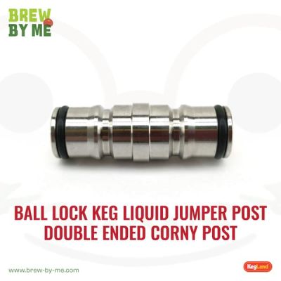 Ball Lock Keg Liquid Jumper Post - Double Ended Corny Post