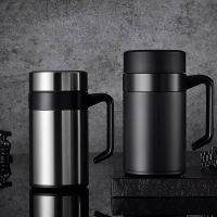 304 Stainless Steel Thermal Mug Thermos Water Bottle Tea Tumber For Office Water Cup With Handle Coffee Mug Tea Cup Man Gifts