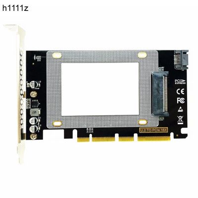 ใหม่ PCI-E Riser PCIE3.0 X4/X8/X16เพื่อ U.2อะแดปเตอร์ SFF-8639 PCIe ไปการ์ด U2 M.2 NGFF 2.5 "SSD ไปยัง PCI-E X16สำหรับ Intel เอสเอสดีของเครื่องพีซี NVMe SSD อะแดปเตอร์ FJK3825