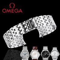 สายนาฬิกา Omega Butterfly สายเหล็กแท้ อุปกรณ์เสริมนาฬิกาสำหรับผู้ชายและผู้หญิง สายนาฬิกา Omega Butterfly 424 Series