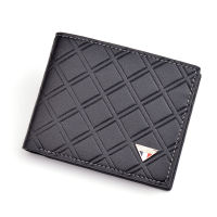 New style mens wallet short youth check multi card thin soft clip wallet wallets purse men wallets for cards
