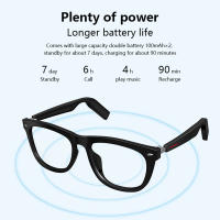 E11 Smart Glasses TWS Wireless Bluetooth Bone-Conduction Style Waterproof Earphones Sports Headset Sunglasses Mp3 Play Music