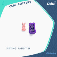 Sitting Rabbit B Clay Cutter/ Polymer Clay Cutter/ Clay Tools/ แม่พิมพ์กดดินโพลิเมอร์สำหรับทำต่างหูรูปทรงกระต่ายนั่ง