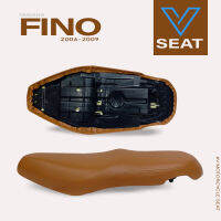 เบาะ Fino Y2006-2009 สีน้ำตาลอ่อน ( V Seat เบาะรถมอเตอร์ไซค์ )