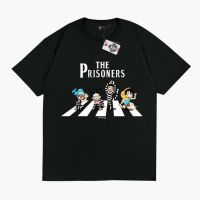 เสื้อยืดคอตตอนฤดูร้อน ONE PIECE IMPEL DOWN THE PRISONER LUFFY ABBEY ROAD เสื้อยืดลำลองฤดูร้อน เสื้อยืดคอตตอนฤดูร้อน S-5XL