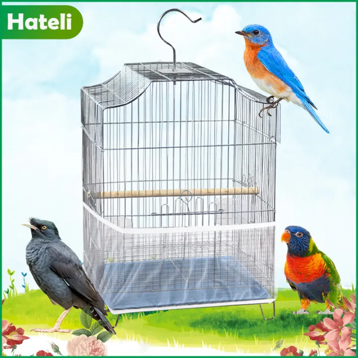 HATELI Parakeet Bird Cage Bird House Accessories for Budgie Parakeets