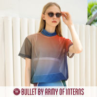 BULLET BY ARMY OF INTERNS เสื้อคลุมว่ายน้ำ ผ้าตาข่าย เอวจั้ม รุ่น Ombre Tee / ลายปริ้นท์