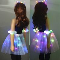 【YD】 Tutu  Skirt Star Ear Headband Birthday Costume Wedding