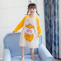 Spring Autumn Nightgowns 2021 Nightdresses for Children Long Sleeve Woman Students Homewear Cartoon Youth Nightshirt Sleepwear