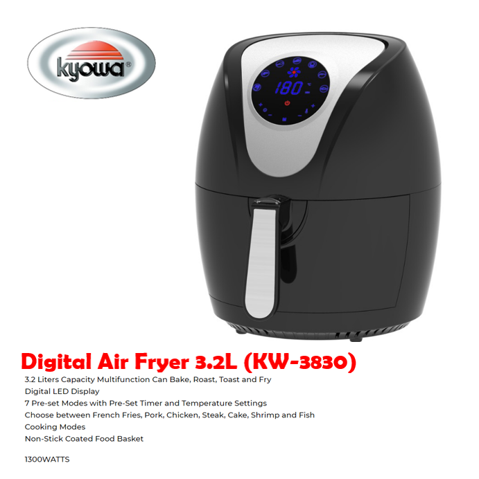 Kyowa KW3830 Digital Air Fryer (3.2L) Lazada PH