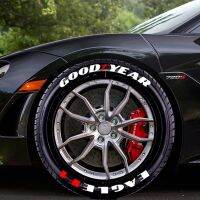 【Taste life】สติกเกอร์ตัวอักษรยางรถยนต์สำหรับ GOODYEAR EAGLE F1ยาง3D ตกแต่งสำหรับยางแข่งของ Decals ประเภทเดียวกันอุปกรณ์เสริมในรถยนต์