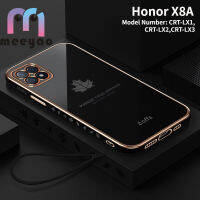 เคส Honor X8A ดีไซน์ใหม่ใบเมเปิลนิ่มโทรศัพท์เคสสำหรับหัวเหว่ย Huawei CRT-LX1 CRT-LX3 CRT-LX2