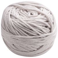 1Pcs Durable 4Mmx100 Meters Natural Beige White Macrame Cotton Twisted Cord Rope Diy Home Textile Accessories Craft