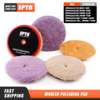 (Bulk Sales 2Pcs &amp; 5Pcs)SPTA 3"5"6" Wool Polishing Pad High Density Lambs Woollen Polish buffing Pad for Car Polisher