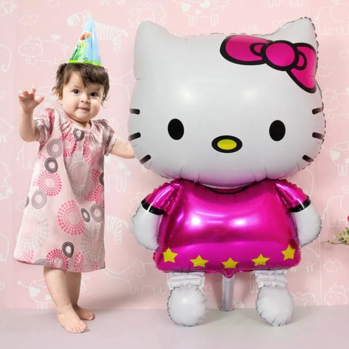 D201 Giant Large HELLO KITTY Shaped Foil Balloons | 1st Baby Girl Birthday  Photo-shoot Background Home Party Decor | DND PARTY | Lazada PH