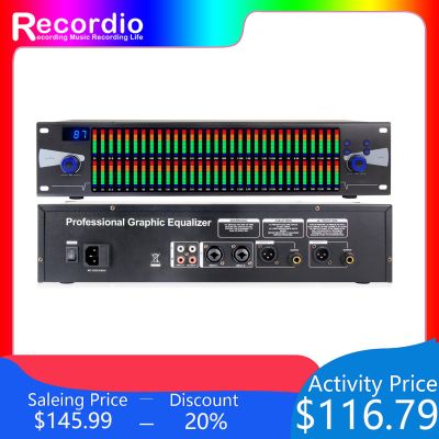 GAX-EQ888 Dual-Channel Professional Digital Crossover 31-Band System Sound Equalizer Audio Graphic Equalizer For Stage Concert
