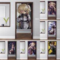 New Anime Cartoon Genshin Impact Curtains Split Wind Shade Bedroom Dining Kitchen Doorway Noren Cute Kawaii Partition Drapes