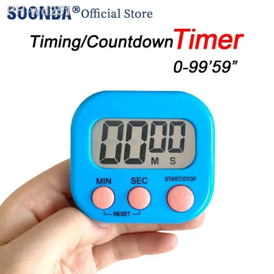 Mini Digital Timer Counter Manual Electronic Timing Countdown Sports Kitchen Cooking Shower Study Stopwatch Sound Reminder