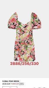 Váy hoa hai dây dáng dài xẻ tà Zara Auth New Tag có sẵn 8741065