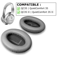 【คุณภาพสูง】แผ่นครอบหูฟังแบบเปลี่ยนได้สําหรับ Bose Quiet Comfort 35 ( Qc35 ) And Quietcomfort 25 ( Qc25 )