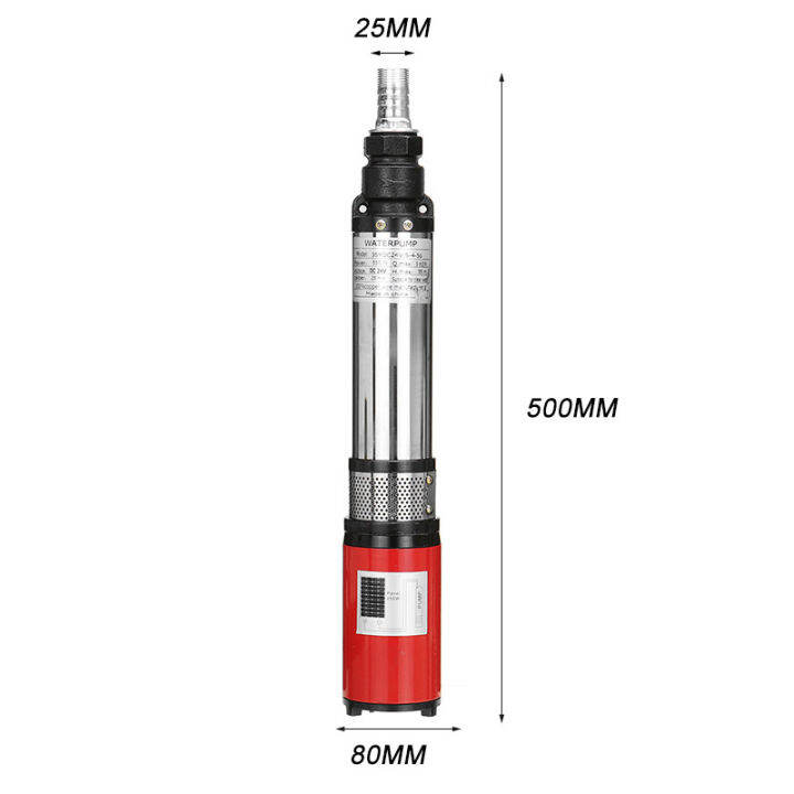 cod-24v-solar-deep-well-ปั๊ม-300w-สแตนเลสพลังงานแสงอาทิตย์-submersible-ปั๊มน้ำ-35m-lift-ขนาดใหญ่สำหรับบ่อปลาการเกษตรชลประทาน-ปั๊มน้ำบาดาล-ปั๊มน้ำบาดาลพลังงานแสงอาทิตย์-สายยาว-10-เมตร