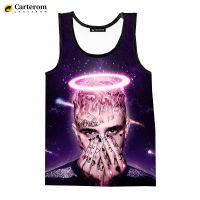 Rapper Lil Peep Fashion Hip Hop Men Tank Tops Sleeveless T-shirt Digital Printing Harajuku Beach Tops 3D Printed Oversized Tees