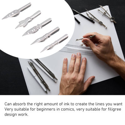 หัวปากกาปากกาจุ่มสแครปบุ๊คปากกาจุ่มการ์ตูนสำหรับผู้เริ่มต้นในการ์ตูน